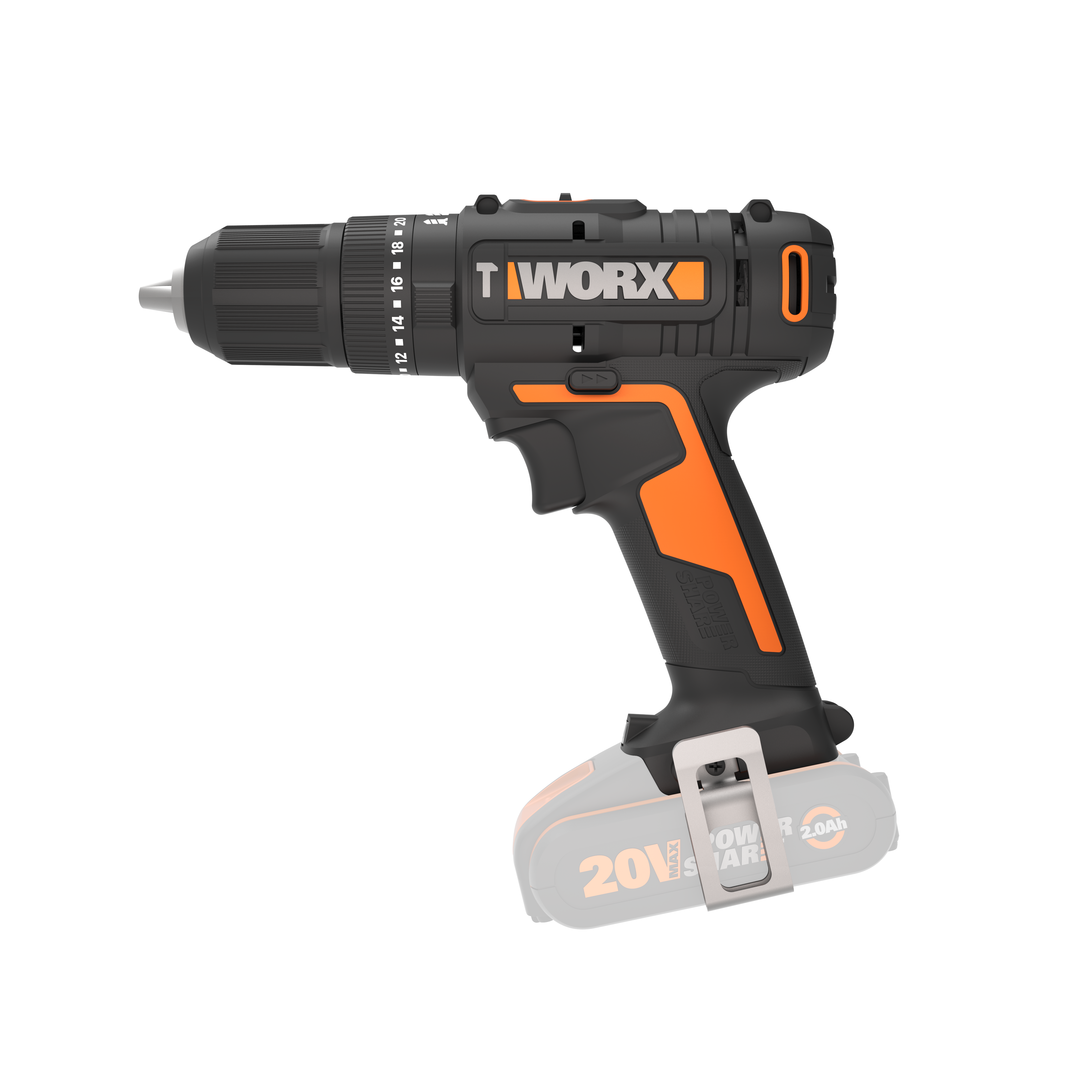 Cordless Hammer Drill 20V 50Nm WORX WX370.9